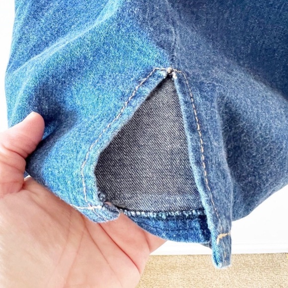 Vintage Hollywood BLVD Denim Dress 80’s Style Size 9 Snap Front - Picture 6 of 6